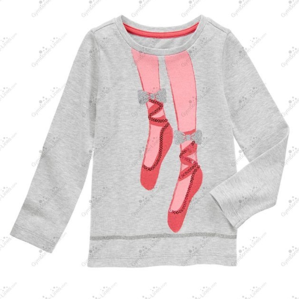 "WILD FOR HORSES" Sequin Glitter Ballet Shoes Tee